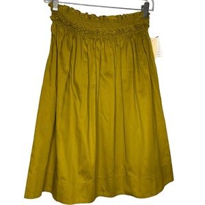 Paule KA Paris paper bag waist women’s green pleated skirt size 2